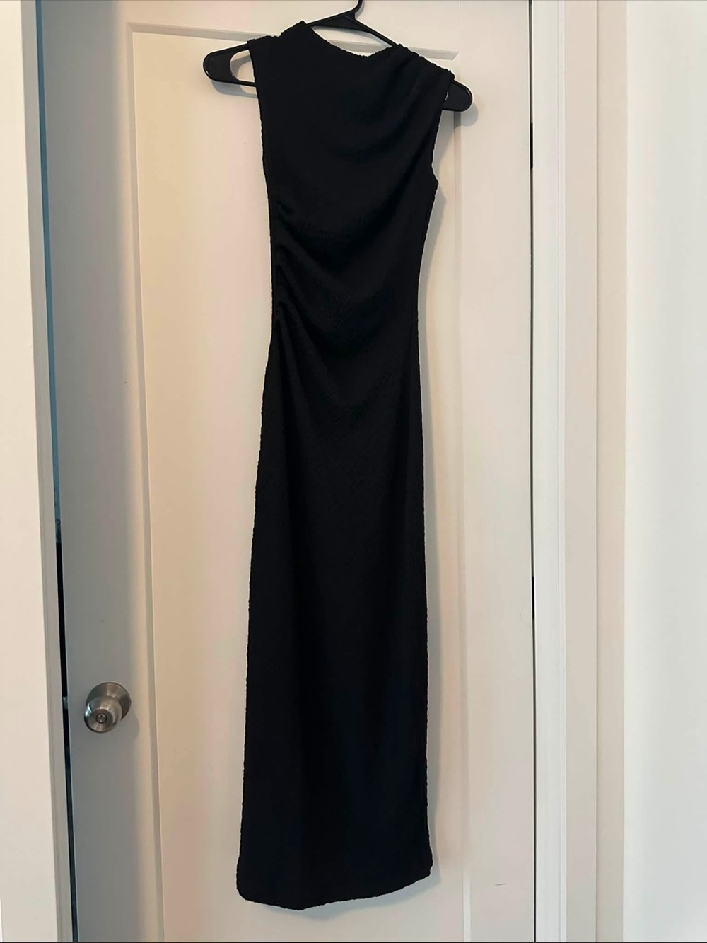 H&M One-Shoulder Black Maxi Dress